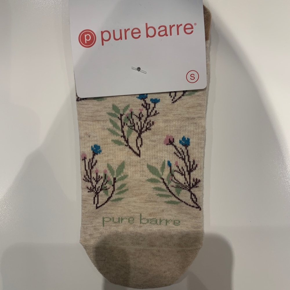 Pure Barre Sticky Socks- flowers